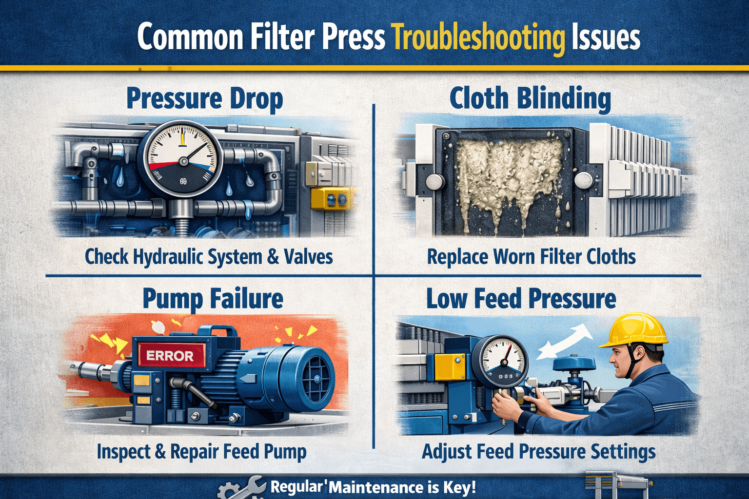 filter press troubleshooting